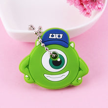 Load image into Gallery viewer, Cute Cartoon Keychain Silicone Stitch Protective Key Case Cover for Key Control Dust Cap Holder Gift Women Key Chain
