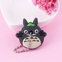 Load image into Gallery viewer, Cute Cartoon Keychain Silicone Stitch Protective Key Case Cover for Key Control Dust Cap Holder Gift Women Key Chain