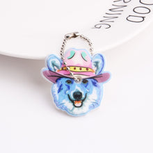 Load image into Gallery viewer, Cute Cartoon Keychain Silicone Stitch Protective Key Case Cover for Key Control Dust Cap Holder Gift Women Key Chain
