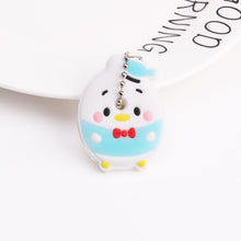 Load image into Gallery viewer, Cute Cartoon Keychain Silicone Stitch Protective Key Case Cover for Key Control Dust Cap Holder Gift Women Key Chain