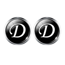 Load image into Gallery viewer, Men&#39;s Fashion A-Z Single Alphabet Cufflinks Silver Color Letter Cuff Button for Male Gentleman Shirt Wedding Cuff Links Gifts
