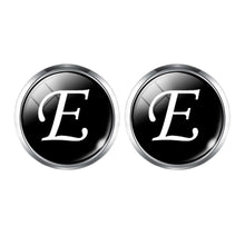 Load image into Gallery viewer, Men&#39;s Fashion A-Z Single Alphabet Cufflinks Silver Color Letter Cuff Button for Male Gentleman Shirt Wedding Cuff Links Gifts
